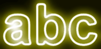 Yellow Light and Glow Text Effect 7