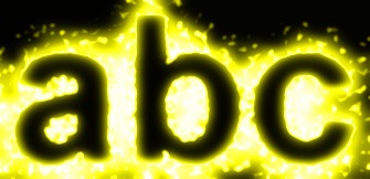 Yellow Light and Glow Text Effect 9