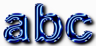 Blue Metallic Text Effect 12