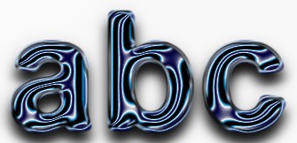 Blue Metallic Text Effect 13