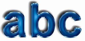 Blue Metallic Text Effect 15