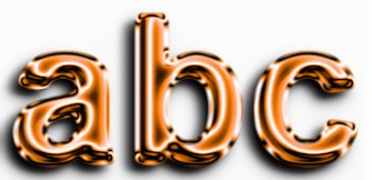 Orange Metallic Text Effect 2