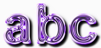 Purple Metallic Text Effect 2
