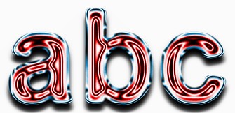Red Metallic Text Effect 2