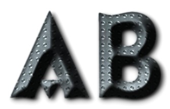 Beveled Steel Text Effect 21