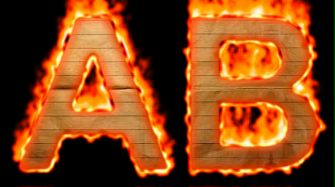 Burning Paper Text Logo Effect 1