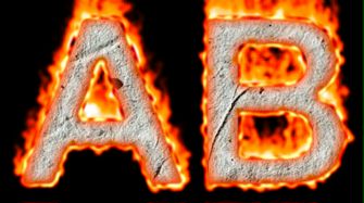 Burning Paper Text Logo Effect 5