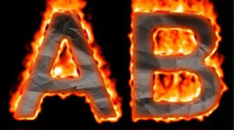 Burning Paper Text Logo Effect 6