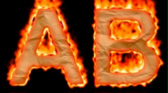 Burning Paper Text Logo Effect 7