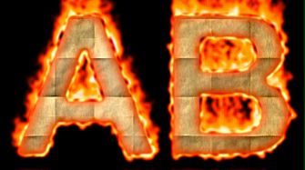 Burning Paper Text Logo Effect 14