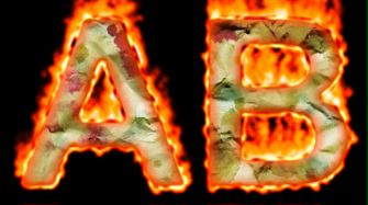 Burning Paper Text Logo Effect 25