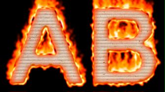 Burning Paper Text Logo Effect 26