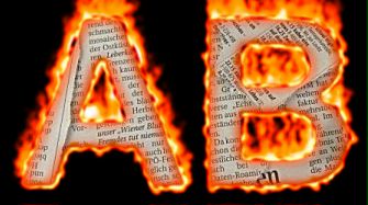Burning Paper Text Logo Effect 43