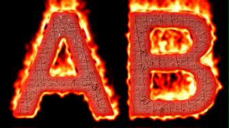 Burning Wood Text Logo Effect 8