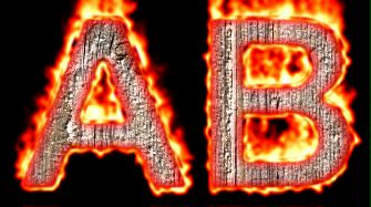 Burning Wood Text Logo Effect 9