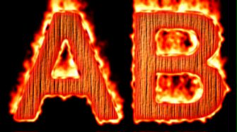 Burning Wood Text Logo Effect 10