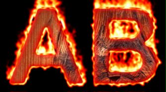 Burning Wood Text Logo Effect 11