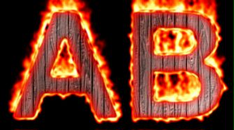 Burning Wood Text Logo Effect 12