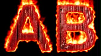 Burning Wood Text Logo Effect 16