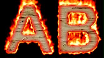 Burning Wood Text Logo Effect 17