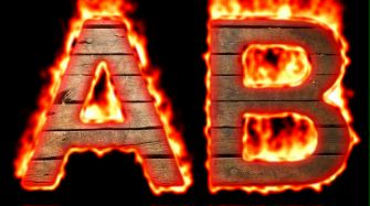 Burning Wood Text Logo Effect 18
