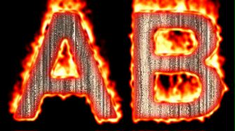 Burning Wood Text Logo Effect 21