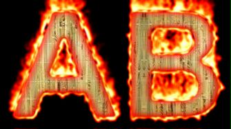 Burning Wood Text Logo Effect 25
