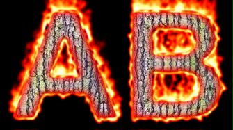 Burning Wood Text Logo Effect 32
