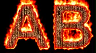 Burning Wood Text Logo Effect 34