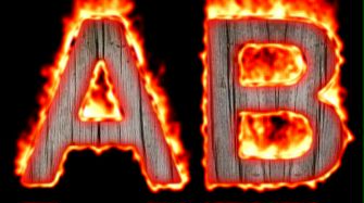 Burning Wood Text Logo Effect 36