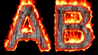 Burning Wood Text Logo Effect 37