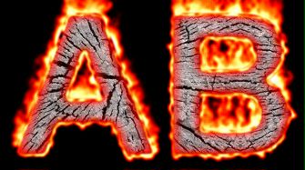 Burning Wood Text Logo Effect 40