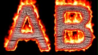 Burning Wood Text Logo Effect 42