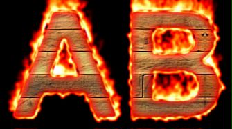 Burning Wood Text Logo Effect 49