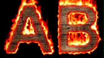 Burning Wood Text Logo Effect 51