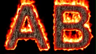 Burning Wood Text Logo Effect 53