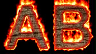 Burning Wood Text Logo Effect 54