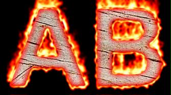 Burning Wood Text Logo Effect 57