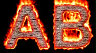 Burning Wood Text Logo Effect 60