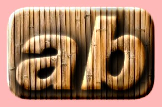 Embossed Bamboo Text Effect 003