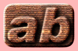 Embossed Brick Text Effect 003