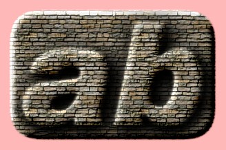 Embossed Brick Text Effect 004