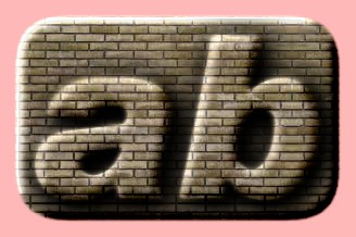 Embossed Brick Text Effect 012