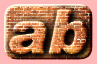 Embossed Brick Text Effect 031