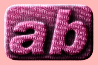 Embossed Fabric Text Effect 001
