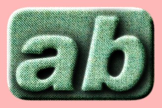 Embossed Fabric Text Effect 008