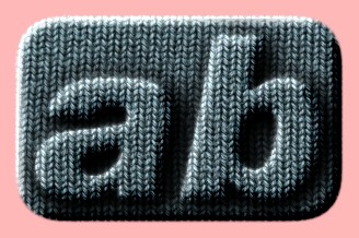 Embossed Fabric Text Effect 009