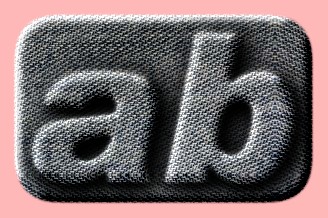 Embossed Fabric Text Effect 018