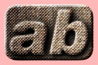Embossed Fabric Text Effect 027