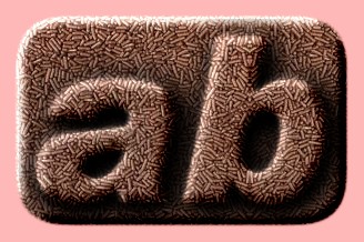Embossed Food Text Effect 001